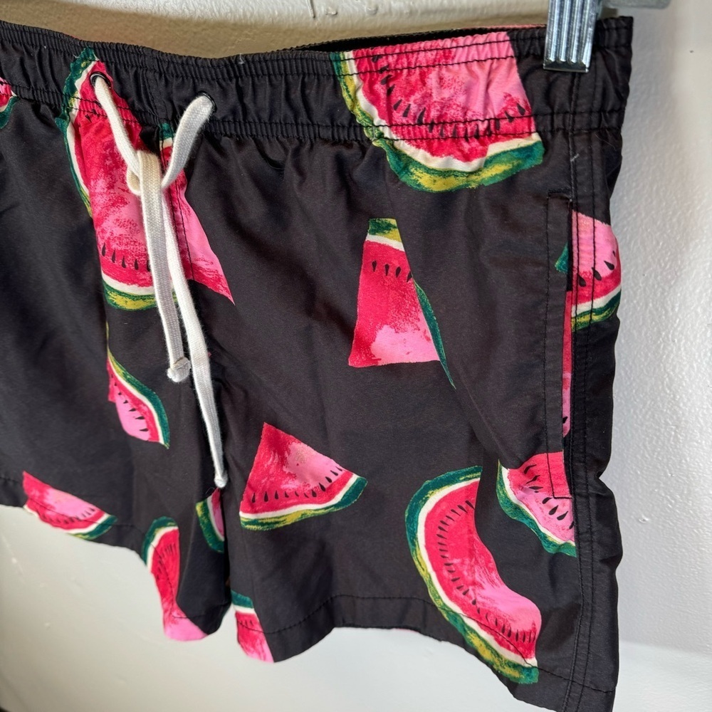 H&M men's watermelon print swim shorts surfboard trunks pockets mesh liner small - Picture 3 of 11